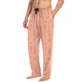 thumbnail image 5 of Chevron Flowers Pattern Men's Lightweight Pajama Bottoms Stretch Elastic Waist Side Pockets Spring Fall, 5 of 7