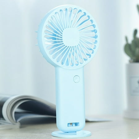 

Tbslaqlo Outdoor Mini Cute Folding Hanging USB Charging Handheld Small Fan