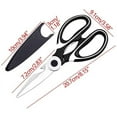 thumbnail image 5 of Harpi Kitchen Shears for Food, All Purpose Heavy Duty, 2mm Thick Kitchen Scissors with Protective Meat Poultry Shears, Dishwasher Safe Food Cooking Scissors Stainless Steel Utility Scissors, 5 of 5