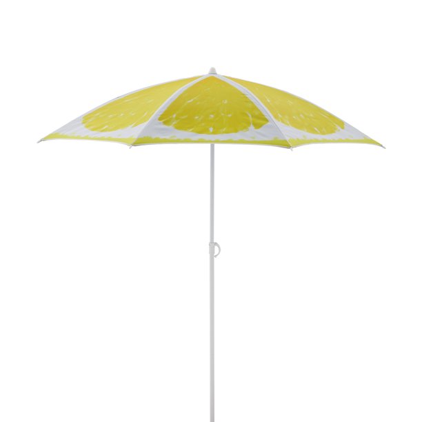Mainstays 6.5' Beach Umbrella, Lemon