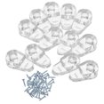thumbnail image 3 of Shisuyan 30 Pcs Clips de Retenue en Verre Clips de Verre pour Porte d'Armoire Clips de Retenue en Verre pour Porte d'Armoire Pinces pour Miroir Clips de Verre pour Miroir, 3 of 9