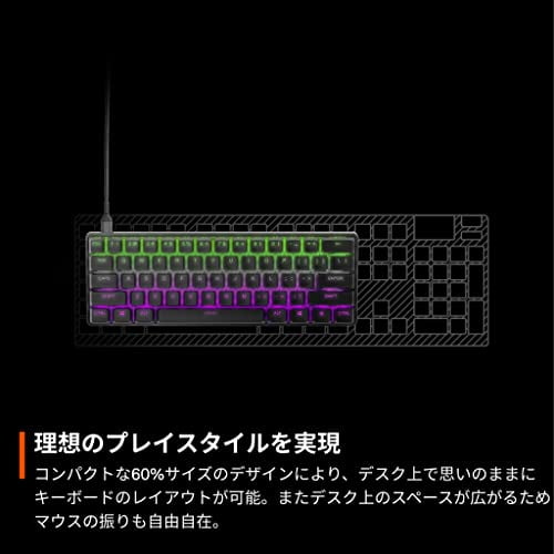 Steelseries Gaming Keyboard Mini Size Apex Pro Mini JP Wired