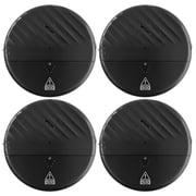 GJX 4Pcs ABS Door Security, Adhesive Backing for Easy Setup, Direct and Efficient Window Alarms, For Kids Proofing & Exit Control 0.28 x 0.28 x 0.04 in Door Sensor, Black