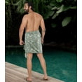 thumbnail image 3 of HAPPY BAY Men's Swimwear Beach Summer Pareo Short Sarong One Size Onyx, Palm Tree Vacation Holiday Aloha, 3 of 4