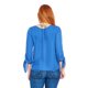 thumbnail image 3 of Blusa Manga 3/4 Mujer Con Nudo Azul Lisa Casual azul CH Incógnita 550450, 3 of 5