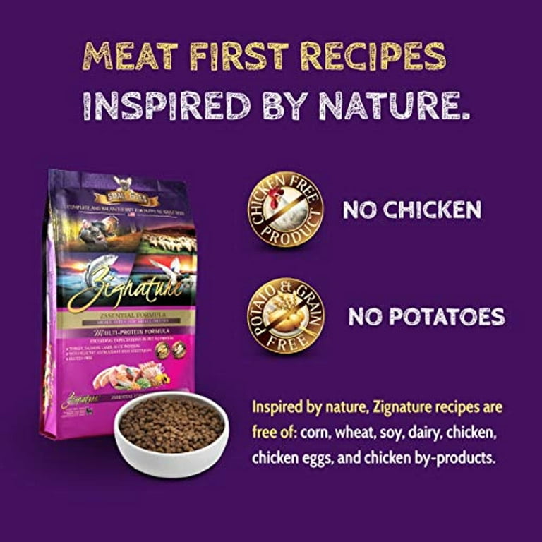 Zignature dog top food small bites