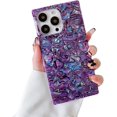 thumbnail image 3 of Square iPhone 12/12 Pro Case - Slim, Glossy, Opalescent Pearl, Iridescent Glitter, Anti-Scratch, Shockproof -, 3 of 5