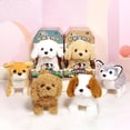 thumbnail image 4 of Bichon Frise Regalo electrónico de la novedad del perro del animal relleno del juguete del bebé de la felpa de 18cm/7inch para los niños, 4 of 5