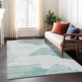 thumbnail image 6 of Addison Rugs Chantille Indoor/Outdoor Transitional Geometric Teal Machine Washable Rectangle Rug, 9' x 12', 6 of 8