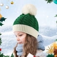 thumbnail image 2 of UHGANN Christmas Knitted Hat for Beanie Knit Santa Hat with Pom Pom for Boys Girls Infant, 2 of 8
