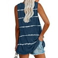 thumbnail image 3 of TrendVibe365 Summer Tank Tops for Women Tunic Stripe Shirts Sleeveless Tees Blouse V Neck Tshirts Loose Fit Pullovers Clothes, 3 of 4