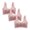 Pink bras, variant on 3pcs Wireless Bras for Women Plus Size Comfort Lightly Lace Seamless Bralettes Ladies Push up Full Coverage Wirefree Underwear Bra
