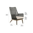 thumbnail image 7 of Seasonal Living Explorer Marco Polo Wood Lounge Chair in Mixed Gray Rope, 7 of 7