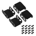 thumbnail image 1 of Fan Bracket Dual Fan Computer Radiator Holder for Video Card Cooling DIY Support 80MM/90MM/120MM/140MM (4 Pcs),4 * Computer fan bracket 16 * screw,Black, 1 of 6