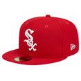 thumbnail image 3 of Men's New Era Red Chicago White Sox Logo 59FIFTY Fitted Hat, 3 of 5