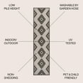 thumbnail image 3 of JONATHAN Y TUSCAN SUN 2 x 8 Runner Rug, Lior Geometric Moroccan Diamond - Black/Cream, TSN202A-28, 3 of 8