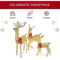 thumbnail image 2 of 3pcs Lighted Christmas Deer Family Set Outdoor Yard Decoration, 2 of 2