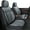 Black&Grey4, variant on LAONNVIR Black Car Seat Covers Full Set,Premium Leather Front and Back Seat Protectors,Luxury Auto Interior Accessories,Custom Fit for Nissan Frontier 2009-2025,Beige