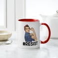 thumbnail image 4 of CafePress - Rosie The Riveter Resist - 11 oz Ceramic Mug - Novelty Coffee Tea Cup, 4 of 4