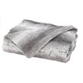 thumbnail image 1 of Sunbeam Faux Fur Electric Heated Throw Blanket White Gray, 1 of 2