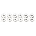 thumbnail image 1 of serony 100 Pairs/10 Pairs Clothes Snap Buttons Fastener Adornment Dress Accessory Transparent Invisible Crafts DIY Button Silver white/8.5mm, 1 of 6