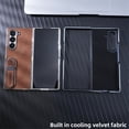 thumbnail image 4 of Allytechgroup Case for Samsung Galaxy Z Fold 6 with Stand, PU Leather Slim Lightweight Case with Kickstand Shokcproof Protective Back Cover for Samsung Galaxy Z Fold 6, Brown, 4 of 10