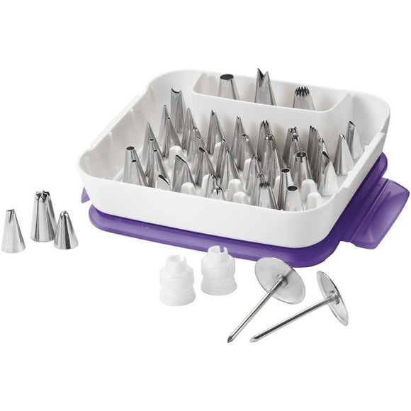 Set Piping Tip Wilton para decoración de tartas y magdalenas, 55 piezas