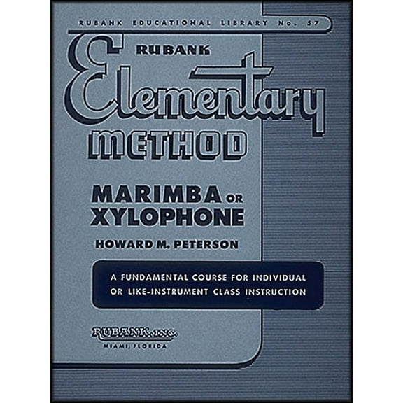 Hal Leonard Rubank Elementary Method Marimba Or Xylophone