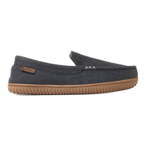 Dearfoams Cozy Comfort Men's Heringbone Moc Slippers