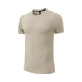 thumbnail image 3 of Kaluayu Mens Silk T Shirt Soft Undershirt Summer Comfort Breathable Tee Workout Top Casual Sleep Wear No Shrink,Great Gift, 3 of 4