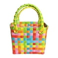thumbnail image 3 of Bolso tejido,Bolsa de almacenamiento de verano de moda impermeable,Bolso de mano portátil para vacaciones Estilo G, 3 of 8