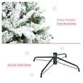 thumbnail image 3 of 9' Tall Unlit Snow Flocked Pine Artificial Christmas Tree with Realistic Branches, Green, 3 of 9