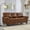 Brown, variant on 79" Three Seater Sofa, Faux Leather Couch, Upholstered Sofa with Storage and Sturdy Structure for Living Room, Burgundy