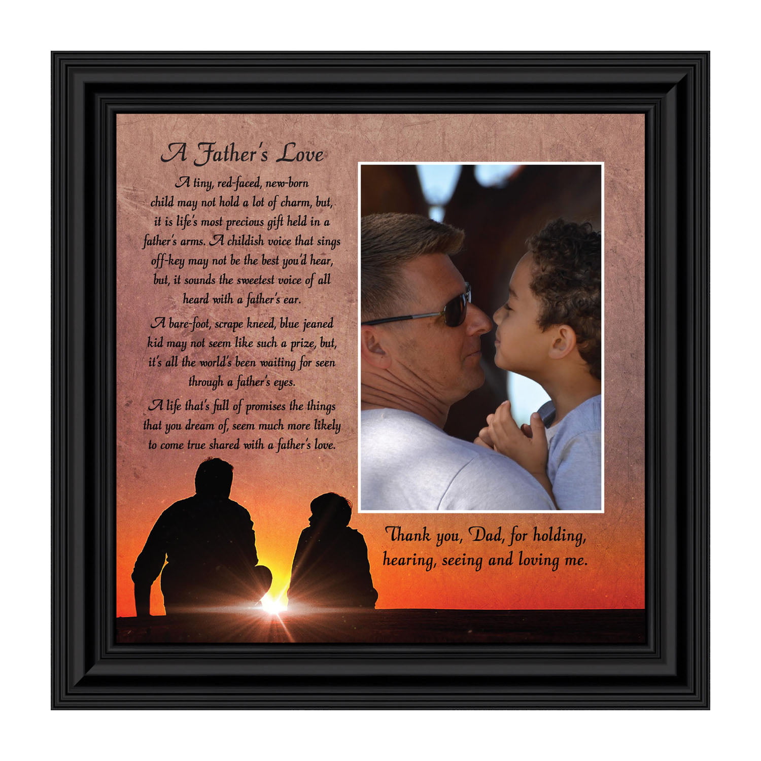 Details about   Metal Photo Frame Custom Family Frame Dad Picture Frames Birthday Party Decor On