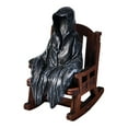 thumbnail image 1 of BKBP Halloween Statues Halloween Witch Decor for Haunted Houses Horror Party Home Decor Halloween Witch Rocking Chair Home Desktop Decoration Resin Figurine, 1 of 9
