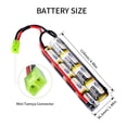 thumbnail image 2 of Batería Keenstone Mini Nunchuck, 9,6 V, 1600 mAh, NiMH, 2 of 7
