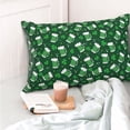 thumbnail image 4 of Zufioo Happy St. Patrick's Day Print Double-Sided Throw Pillow Cover, Pillow Protector Home Decor - With Hidden Zipper, Suitable for Bedroom, Living Room, Car Interior-20"x30", 4 of 6