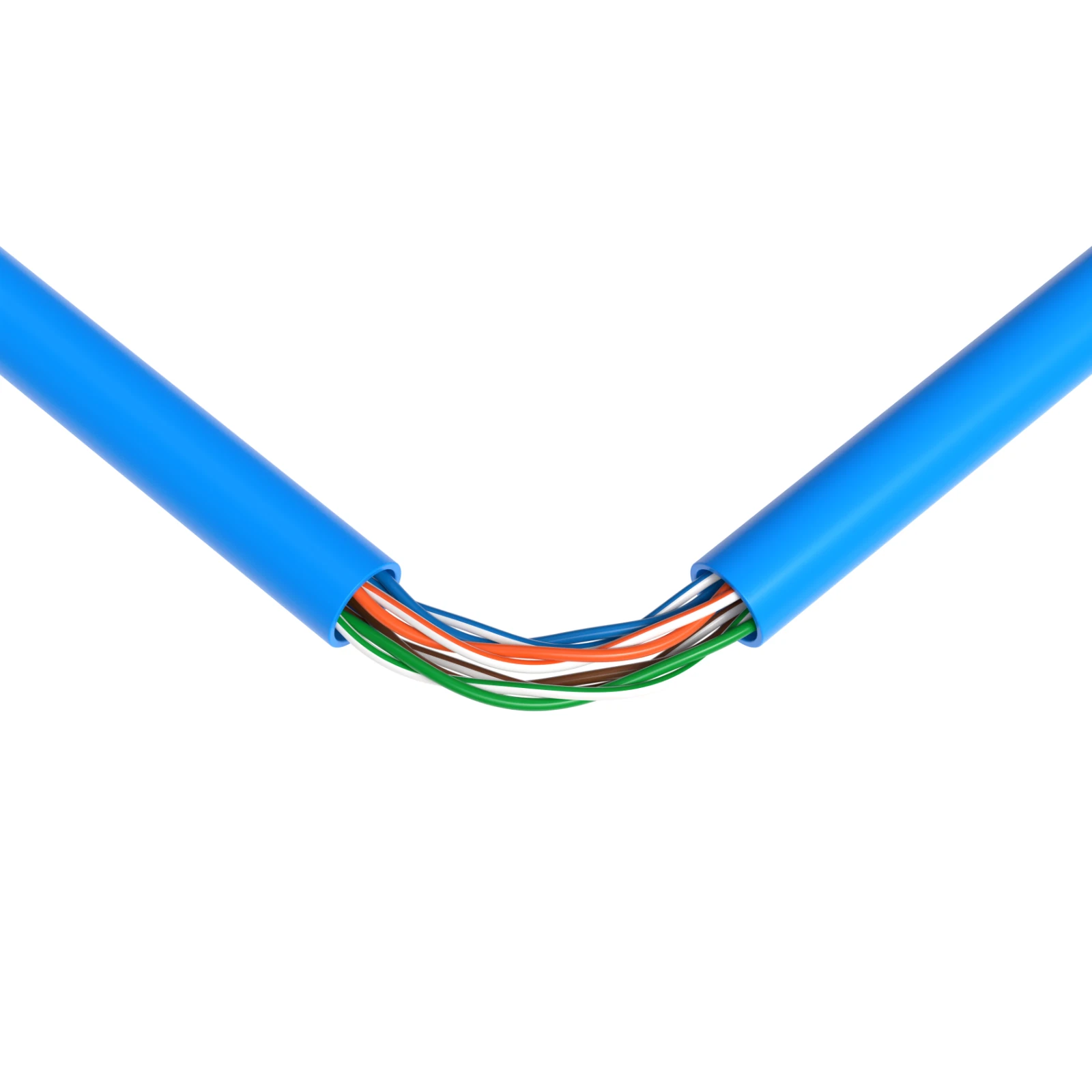 Cat5e Ethernet Cable 1000ft Bulk Pull Box, Solid 24AWG UTP LAN Network Wire, Copper Clad Aluminum (CCA), Blue, Cables Direct Online