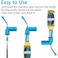 thumbnail image 3 of Piezas de cerveza Snorkel Bong Embudo Soda Agua Snorkel Velocidad Snorkel, Bebida Snorkel para beber Juegos de fiesta Tubo recto (negro y azul), 3 of 5