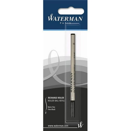 - Waterman 1964019 Refill for Waterman Roller Ball Pens & Fine, Black Ink
