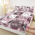 thumbnail image 3 of Castle Fairy Children Boys Girls Kawaii Cats Full Size Sheets,Cute Pet Bed Sheets, 3 of 7