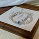 thumbnail image 3 of Pulsera de perlas de aguamarina retro francesa, diseño de estilo socialité de lujo ligero, pulsera que combina con todo, regalo, 3 of 5
