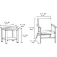 thumbnail image 3 of HOMETRENDS Echo Bluffs 3-Piece Patio Chat Set - Brown, 3 of 9