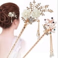 thumbnail image 4 of Femmes Élégantes Mariage Cadeau Cheveux Épingle à Cheveux Coloré Épingle à Cheveux Strass Fleur, 4 of 4