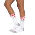 thumbnail image 6 of MUK LUKS Women's 3 Pack Cotton Compression Rib Crew Socks, 6 of 6