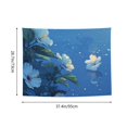 thumbnail image 6 of Kdxio Hibiscus Flowers Calm Water Wall Hanging Tapestries Banner For Bedroom College Dorm Home Living Room Party Decor 29X37 In, 6 of 8