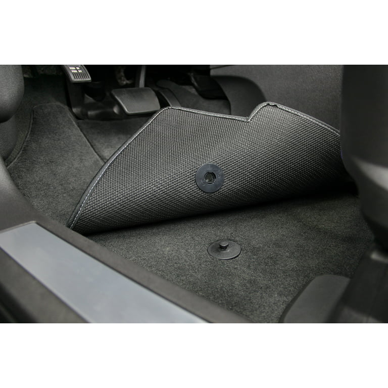 Lloyd Mats Custom Fit Floor Mats for Chevy Spark (No EV) 2013-2015 LogoMat  4Pc Set With Factory Floor Fasteners Charcoal