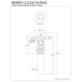 thumbnail image 2 of Kingston Brass KB300AC Lift and Turn Sink Drain with Overflow, 17 Gauge, Antique Copper, 2 of 4