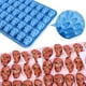 thumbnail image 4 of 2 Moldes de Silicona para Caramelos de Calavera de Goma, Moldes de Goma para Chocolate con 1 Cuentagotas, Silicona Antiadherente de Alimenticio para Caramelo Azul, 4 of 5