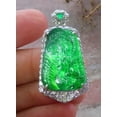 thumbnail image 5 of Icy Green Silver 925 Certified Burma 100% Natural A JADE Jadeite pendant Phoenix Necklace 666337 TN, 5 of 10